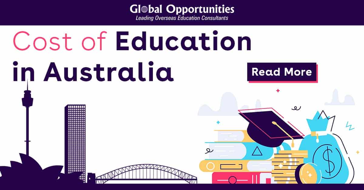 Cost of Education to Study in Australia