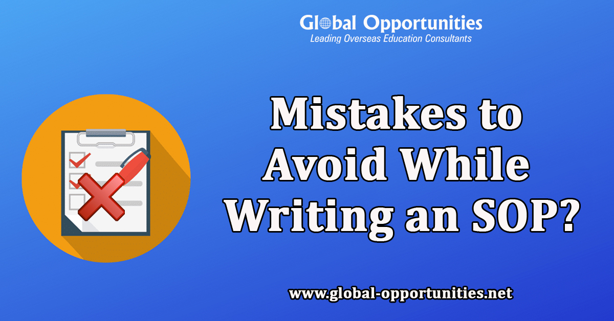 Mistakes to Avoid While Writing an SOP