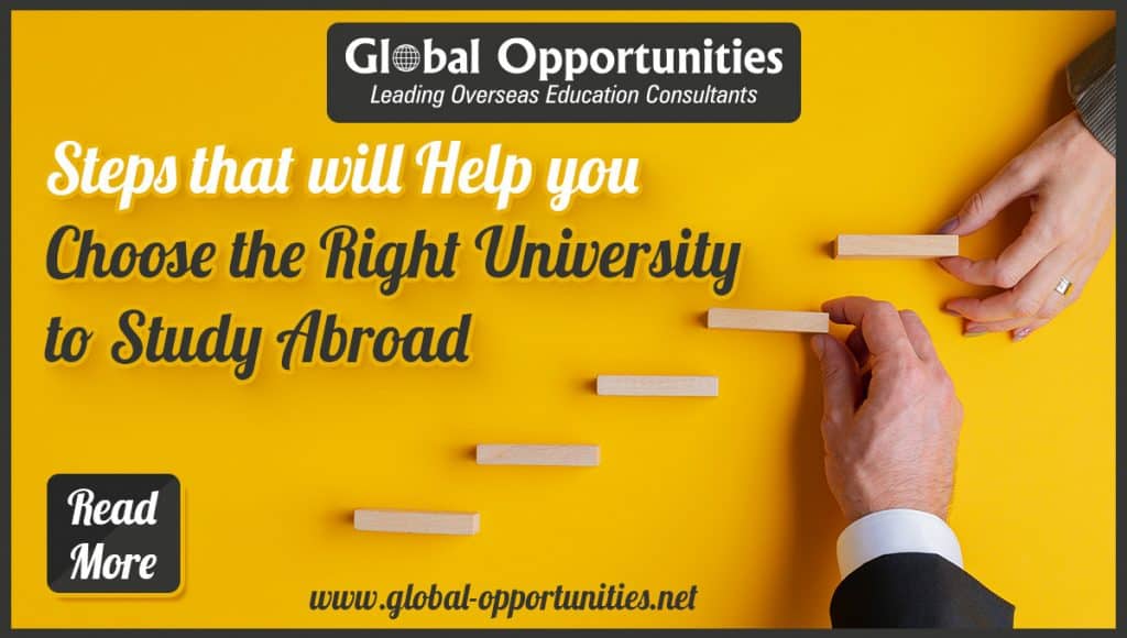 Steps that will Help you Choose the Right University to Study Abroad