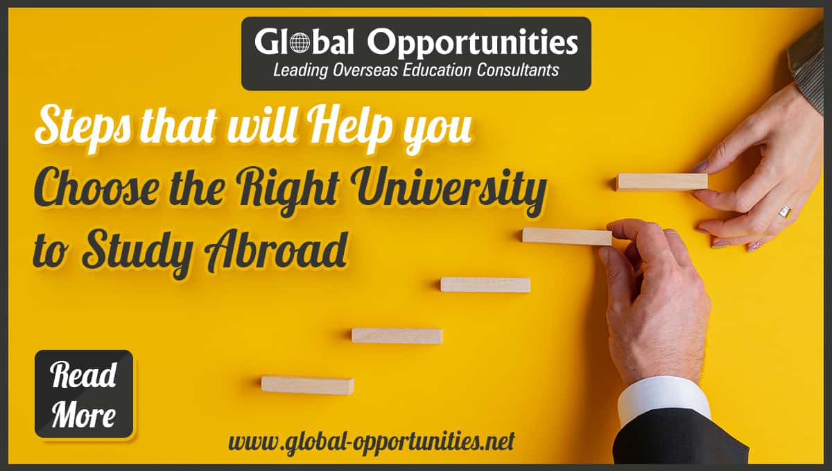 Steps that will Help you Choose the Right University to Study Abroad