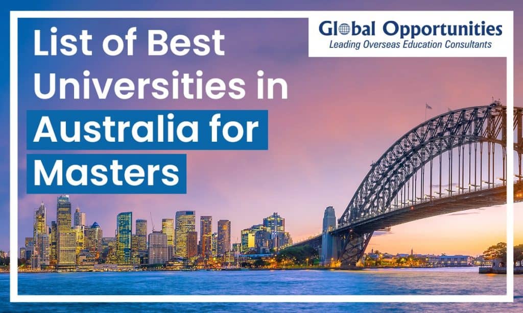 List of Best Universities in Australia for Masters