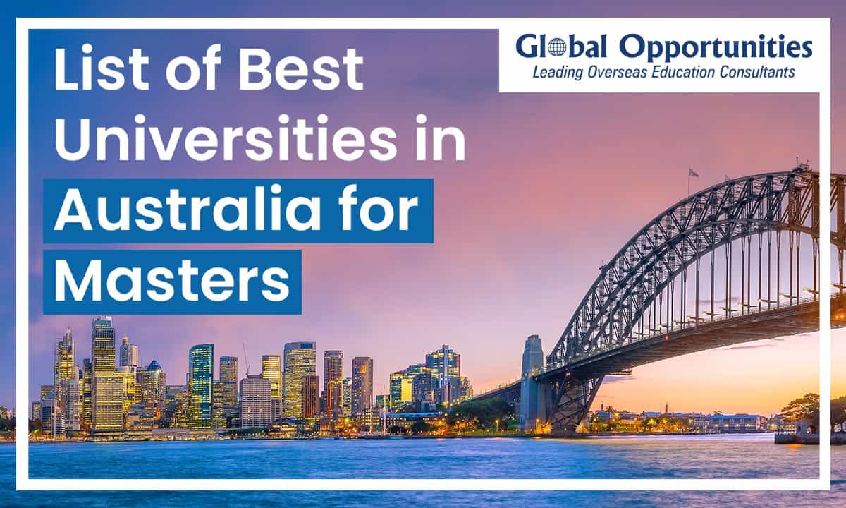 List of Best Universities in Australia for Masters