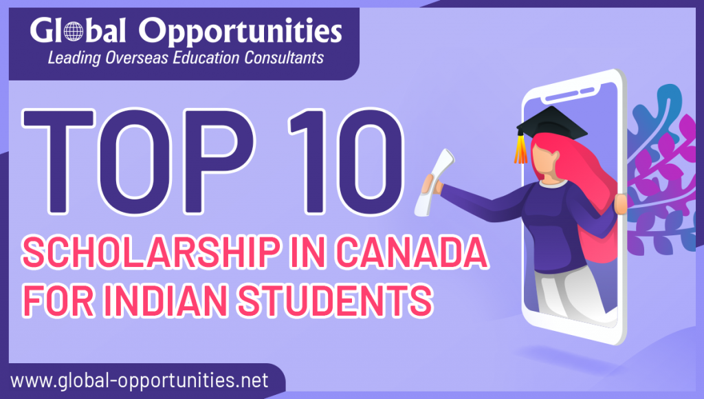 Top 10 Scholarship in Canada or Indian students