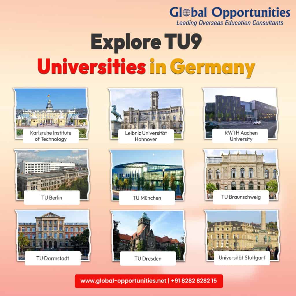 Study in Germany, TU9 Universities in Germany