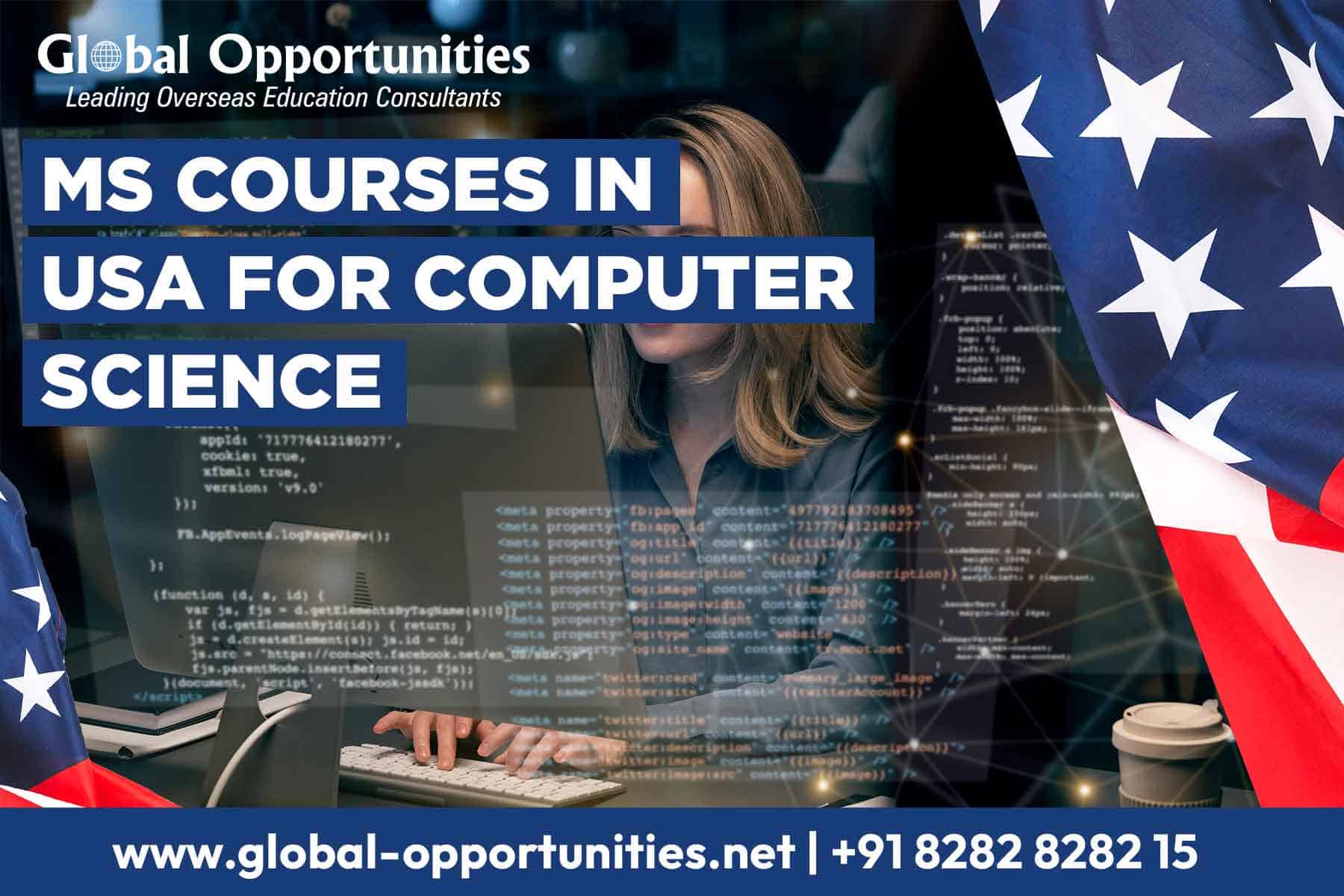 MS Courses in USA for Computer Science