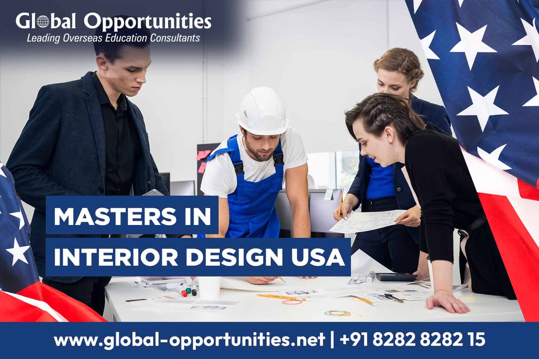 Masters in Interior Design USA for International Students