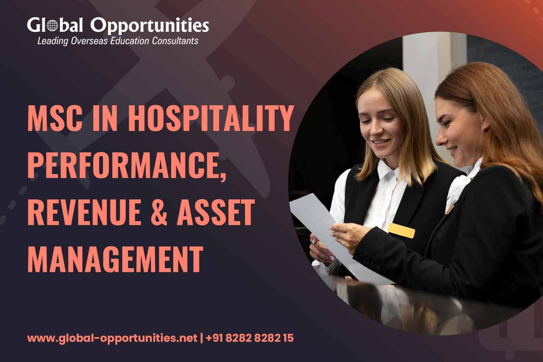 MSc in Hospitality Performance, Revenue & Asset Management