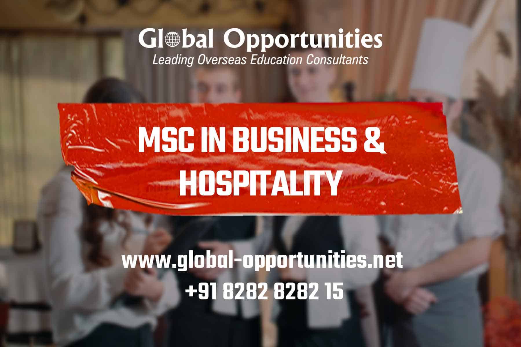 Master of Science in Business & Hospitality