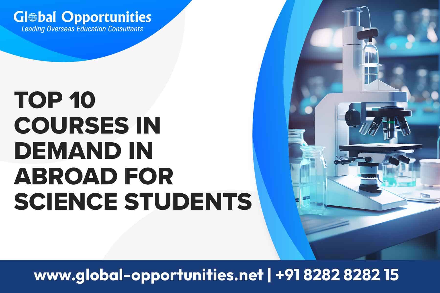 Top 10 Courses in Demand in Abroad for Science Students