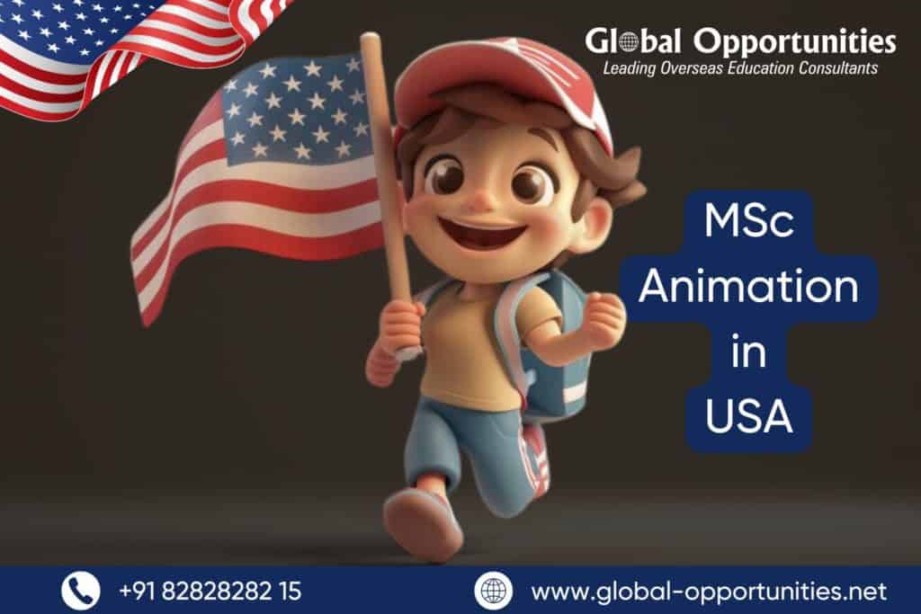 MSc Animation in USA for Indian Students