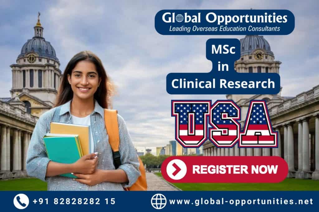 MSc Clinical Research in USA – Apply Now