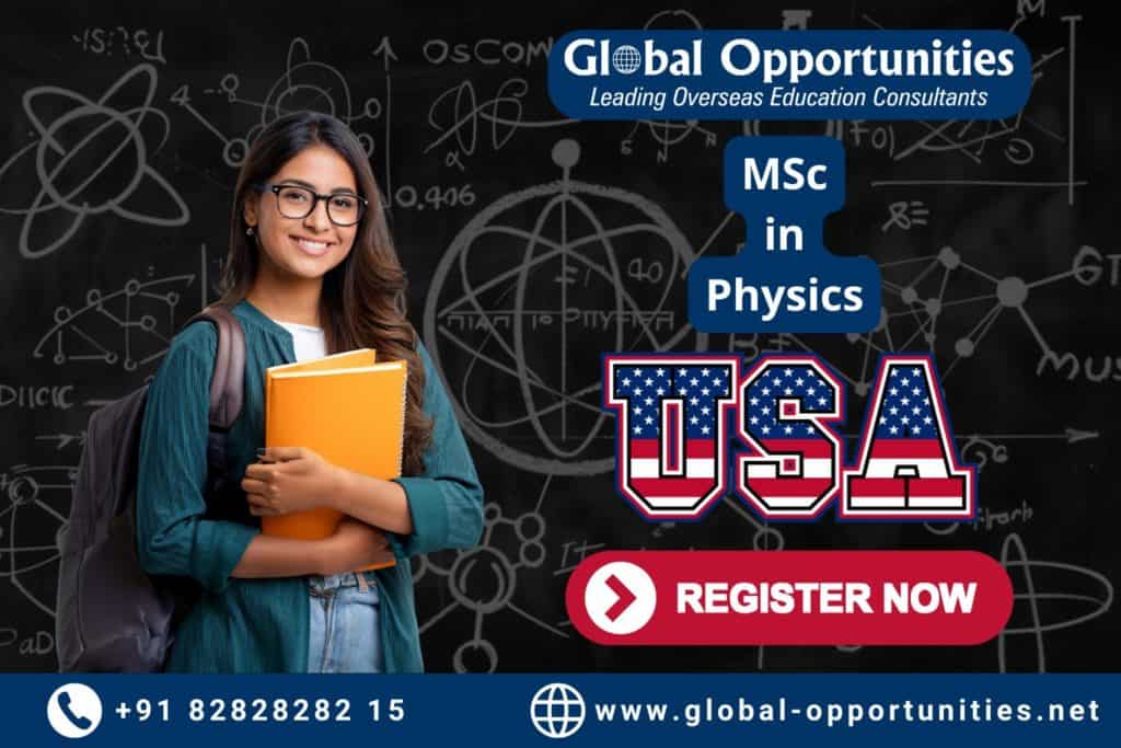 MSc in Physics in USA for Indian Students