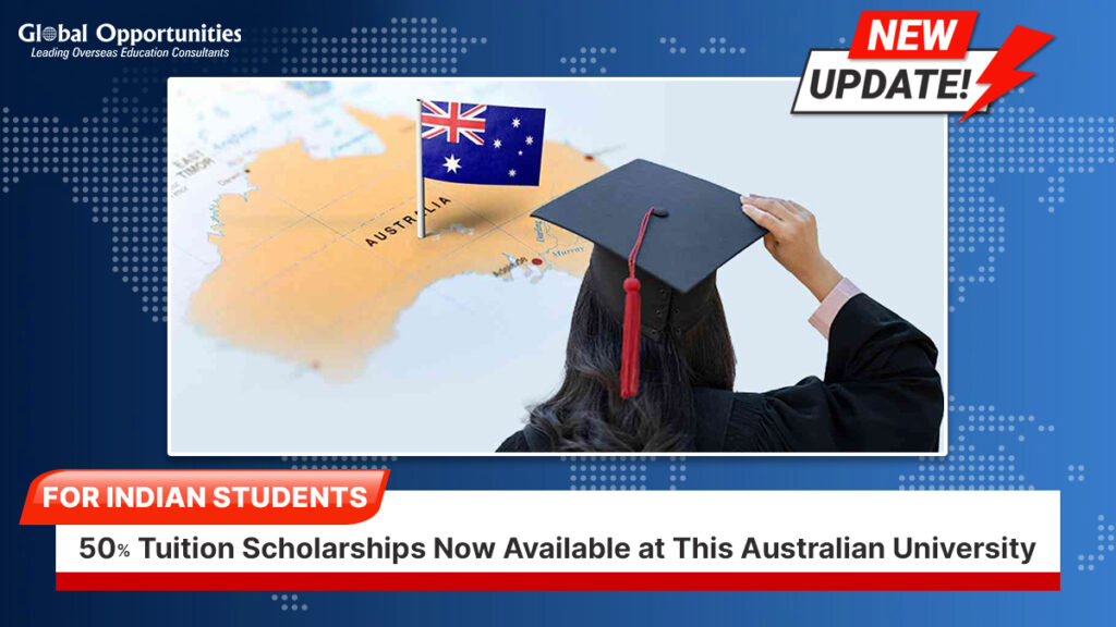 50% Tuition Scholarships Now Available for Indian Students at This Australian University