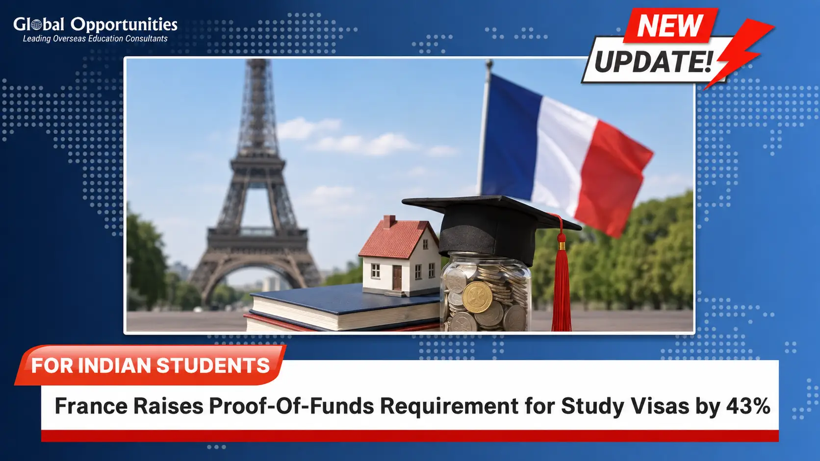 France Raises Proof-Of-Funds Requirement for Study Visas by 43%