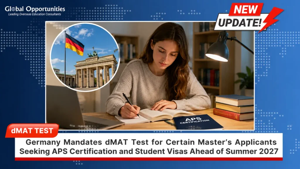 Germany Makes dMAT Test Mandatory for Certain Master’s Applicants Before APS Certification From Summer 2027