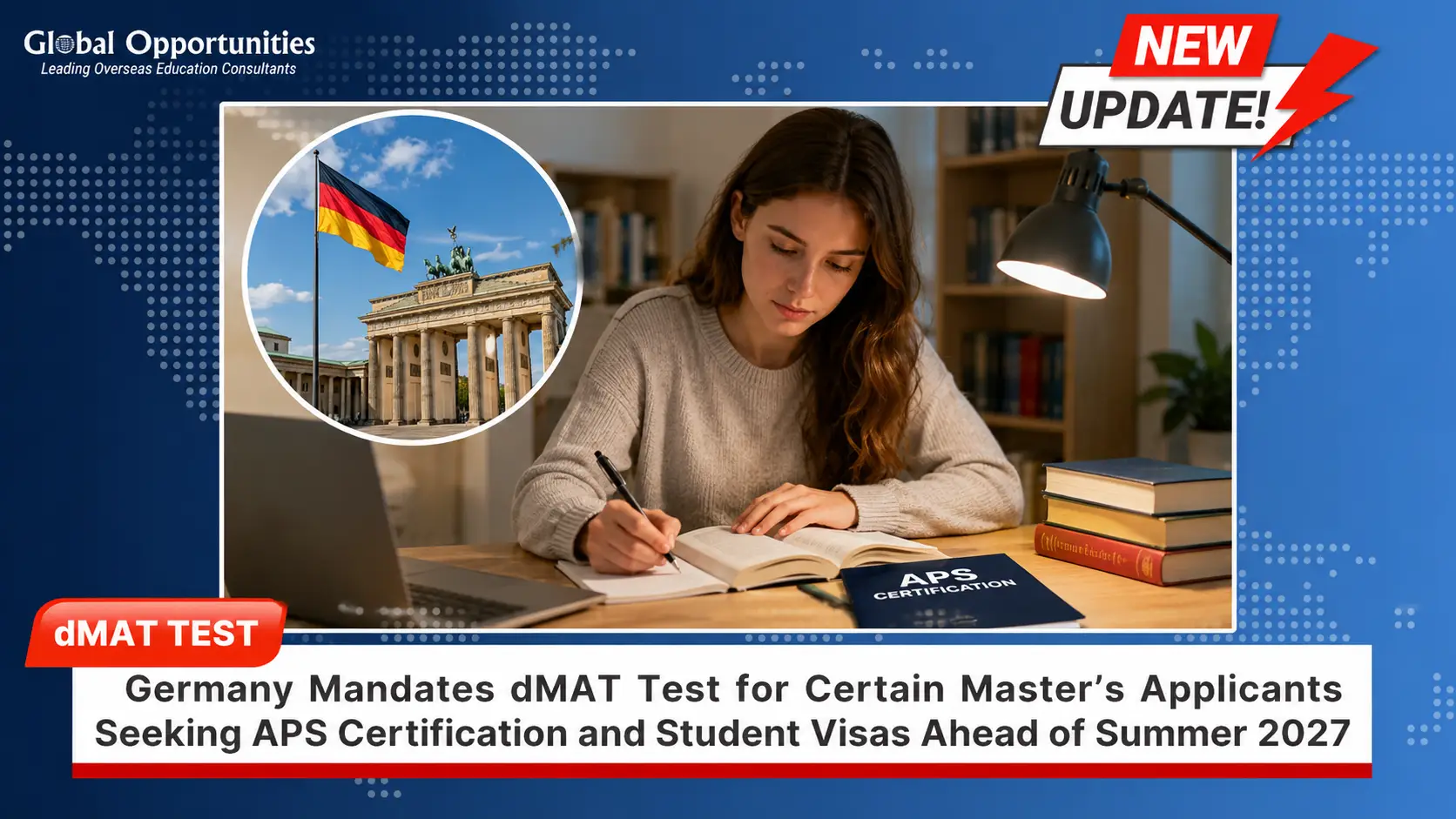 Germany Makes dMAT Test Mandatory for Certain Master’s Applicants Before APS Certification From Summer 2027