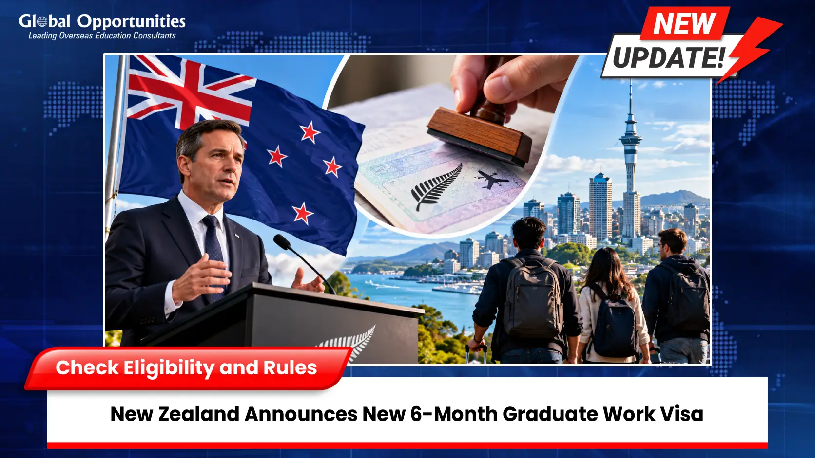 New Zealand Announces New 6-Month Graduate Work Visa: Check Eligibility and Rules